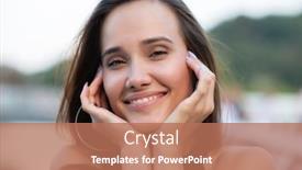  Presentation with pretty girl - Audience pleasing slide deck consisting of young pretty likable cheerful woman posing summer city outdoor in kyiv ukraine beautiful self-confident girl with long brown hair posing on dnipro river bank enjoing her life urban lifestyle backdrop and a coral colored foreground