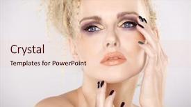  Presentation with multicolor - Colorful slide deck enhanced with young pretty woman with beautiful backdrop and a lemonade colored foreground