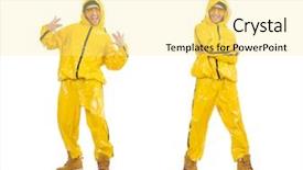  Presentation with young - PPT theme with young rap performancer isolated background and a blonde colored foreground