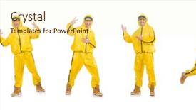  Presentation with monarch butterfly isolated on white - Presentation theme having young rap performancer isolated background and a cream colored foreground