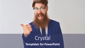  Presentation with irish - Beautiful slide deck featuring young-redhead-irish-businessman-wearing backdrop and a ocean colored foreground