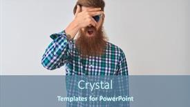  Presentation with irish - Amazing presentation design having young-redhead-irish-man-wearing backdrop and a ocean colored foreground