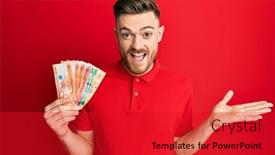  Presentation with philippine - Beautiful slide deck featuring young-redhead-man-holding-philippine backdrop and a red colored foreground