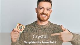  Presentation with self - Presentation with young-redhead-man-holding-under background and a coral colored foreground