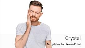  Presentation with young man wearing a hat - Slide set featuring young-redhead-man-wearing-casual background and a white colored foreground