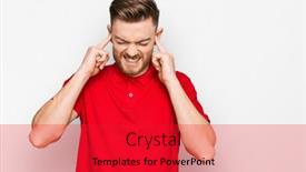  Presentation with deaf - Audience pleasing theme consisting of young-redhead-man-wearing-casual backdrop and a red colored foreground