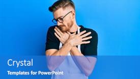  Presentation with confident love - Cool new PPT layouts with young-redhead-man-wearing-professional backdrop and a teal colored foreground