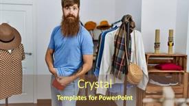  Presentation with clothes - Presentation with young-redhead-robber-man-stealing background and a tawny brown colored foreground