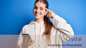  Presentation with great idea - Audience pleasing slide deck consisting of young-redhead-sportswoman-doing-sport backdrop and a soft green colored foreground