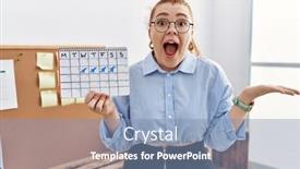  Presentation with holding hands - Slides with young-redhead-woman-holding-travel background and a light blue colored foreground