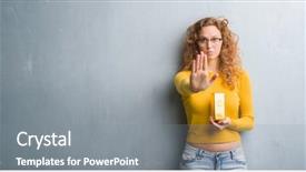  Presentation with open bible over grunge sandstone - Presentation design having young redhead woman over grey background and a gray colored foreground