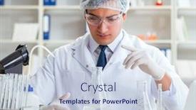  Presentation with water contamination - PPT layouts having young-researcher-scientist-doing background and a lemonade colored foreground