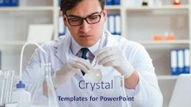  Presentation with water contamination - Cool new theme with young-researcher-scientist-doing backdrop and a lemonade colored foreground