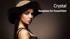  Presentation with rich - Beautiful theme featuring young rich and beautiful woman over the vintage background backdrop and a wine colored foreground