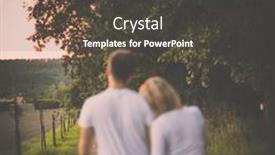  Presentation with romantic love - Slides featuring young-romantic-couple-in-love background and a dark gray colored foreground