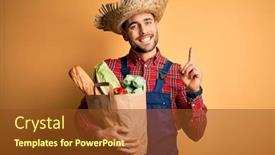  Presentation with rural - Amazing presentation having young-rural-farmer-man-holding backdrop and a tawny brown colored foreground