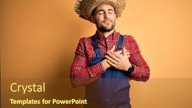  Presentation with rural health - Amazing slides having young-rural-farmer-man-wearing backdrop and a tawny brown colored foreground