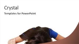  Presentation with sad teen - Colorful PPT theme enhanced with young sad teen woman have backdrop and a white colored foreground