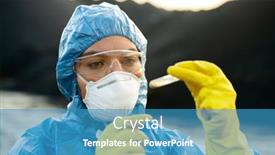  Presentation with water soil - Slides featuring young-scientist-or-researcher background and a teal colored foreground