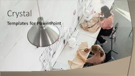  Presentation with workshop - Slide deck enhanced with young-seamstress-and-her-disable background and a light gray colored foreground