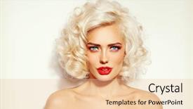  Presentation with sexy - Theme consisting of young sexy beautiful platinum background and a lemonade colored foreground