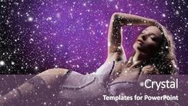  Presentation with vintage christmas - Presentation featuring young sexy woman in vintage lingerie over christmas background background and a violet colored foreground