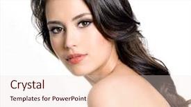  Presentation with sexy - Theme having young sexy woman on white background and a lemonade colored foreground