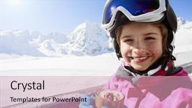  Presentation with young child brain development - Amazing presentation having young skier drinking hot chocolate backdrop and a soft green colored foreground