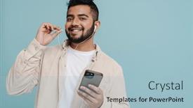  Presentation with blue music - 