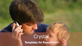  Presentation with father - Amazing presentation having young-son-mimics-his-father backdrop and a coral colored foreground