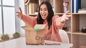  Presentation with asian - Presentation theme enhanced with young-south-asian-woman-opening background and a  colored foreground