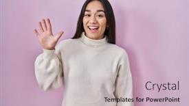  Presentation with effects of the colonialism in south asia - Slide set with young-south-asian-woman-standing background and a  colored foreground