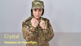  Presentation with asian - Slide set with young-south-asian-woman-wearing background and a tawny brown colored foreground