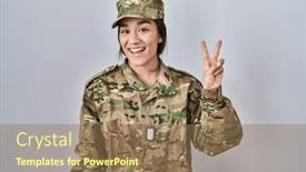  Presentation with asian - Slide set featuring young-south-asian-woman-wearing background and a coral colored foreground