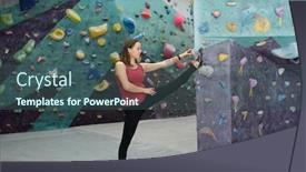  Presentation with maroon - Presentation design consisting of black leggins and maroon background and a ocean colored foreground