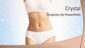  Presentation with girl christmas - Cool new theme with young sporty fit and beautiful girl in sporty underwear over christmas background with snow backdrop and a lemonade colored foreground