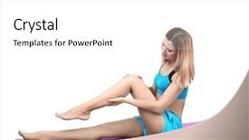  Presentation with leg pain - Audience pleasing presentation theme consisting of leg on white background backdrop and a white colored foreground