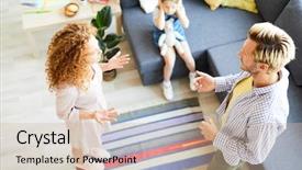  Presentation with hypertension in young - Colorful presentation theme enhanced with young spouses shouting while having backdrop and a soft green colored foreground