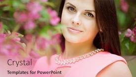  Presentation with summer trees - PPT theme with young spring fashion woman trendy girl in the flowering trees in the spring summer garden springtime or summertime lady in spring landscape background allergic to pollen of flowers spring allergy background and a lemonade colored foreground