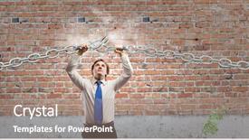  Presentation with strong link padlock - Amazing slide deck having surgeons hands holding surgical scissors backdrop and a light blue colored foreground.