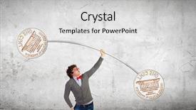  Presentation with strong as a rock - Presentation featuring young strong man lifting barbell background and a  colored foreground