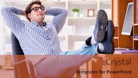  Presentation with computer - Beautiful PPT layouts featuring young-student-at-computer-table backdrop and a  colored foreground