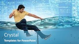  Presentation with loan - Presentation theme enhanced with young-student-in-loan background and a teal colored foreground