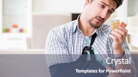  Presentation with young college student diagnosis of chlamydia - Amazing presentation having young student man with hand backdrop and a  colored foreground