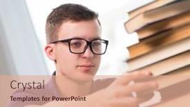  Presentation with school - PPT layouts having young-student-preparing-for-school background and a  colored foreground