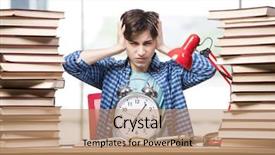  Presentation with young children at school - Theme featuring young student preparing for school background and a  colored foreground