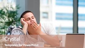  Presentation with young children at school - PPT theme enhanced with young student preparing for school background and a coral colored foreground