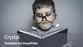  Presentation with young college student diagnosis of sti - Amazing slides having young student reading a funny backdrop and a gray colored foreground