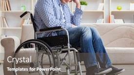  Presentation with young college student diagnosis of sti - PPT theme with young student studying at home background and a gray colored foreground