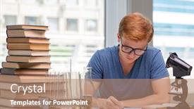  Presentation with tired - Slide set featuring young-student-tired-and-exhausted background and a coral colored foreground